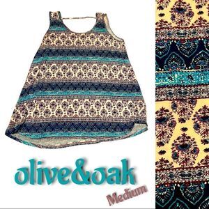 Olive & Oak Paisley Tank top M